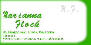 marianna flock business card